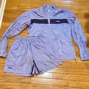 Fila Track jacket with shorts.